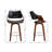 Modern Upholstered Counter Stools, 26 Inch Swivel Bar Stools With Hollow Back And Wooden Legs For Kitchen Island,Kitchen Bar Height Stools-295180609-295180636