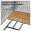 Remise de jardin en acier blanc avec trousse de fondation, bâtiment de rangement extérieur 6,7 pi x 3,8 pi