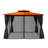 Barcelona 10 Ft. W x 12 Ft. D Aluminum Patio Gazebo with Mosquito Netting and Privacy Curtains-27474929