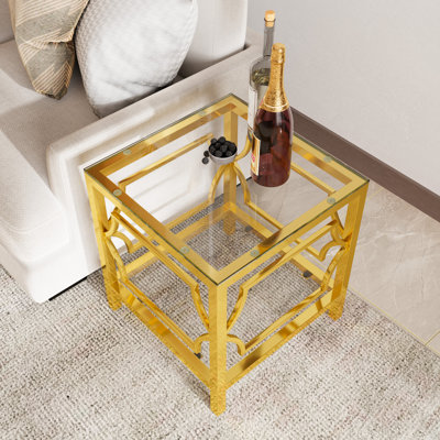 Table d'appoint 19,7 po Modern Gold