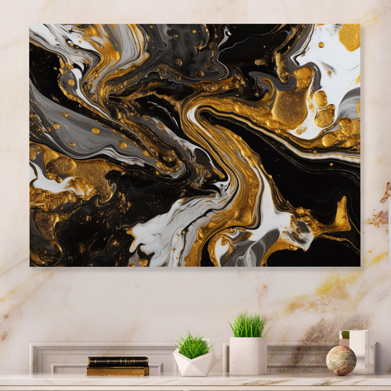 Décoration murale en métal géométrique moderne Dulude, H 30 po x l 40 po x P 1 po
