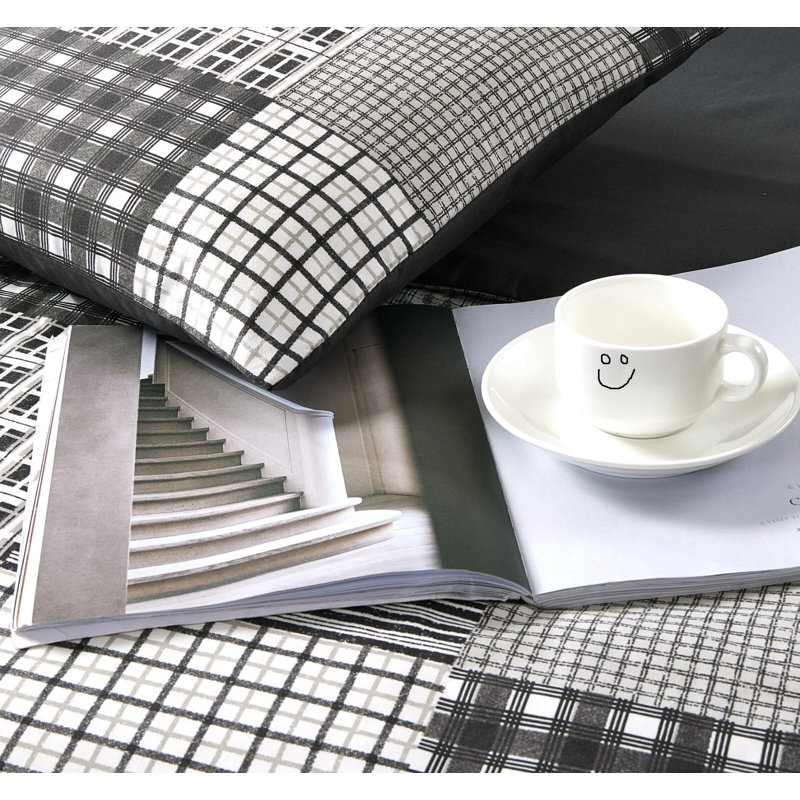 Cotton Patchwork Duvet Cover Set, King Duvet Cover Set + 3 Additional Pieces