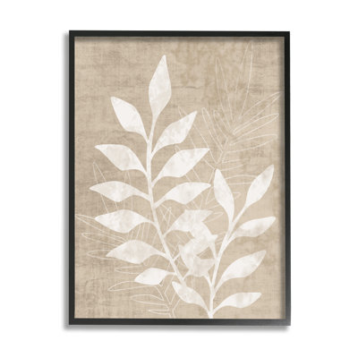 " Natural Neutral Botanical Leaves " by Natalie Carpentieri