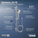 Awaken G110 24 In. Deluxe Four-Function Handshower Kit, 2.5 Gpm