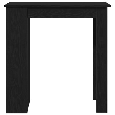 Bar Table Black Oak Wood Medium Bar Table Rectangular Modern