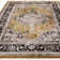 Bernell Persian Medallion Black/Gold Area Rug
