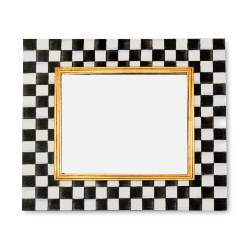 Courtly Check Enamel Wall Mirror