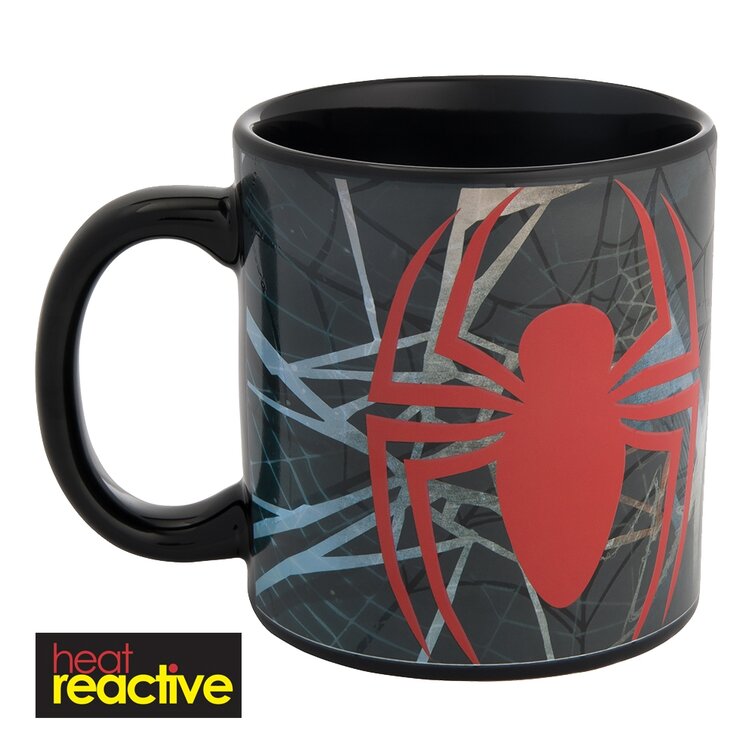 Vandor Marvel Spider-Man 20 Oz Ceramic Heat Reactive Mug 