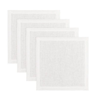 100% Pure Linen Square Placemats - Fete
