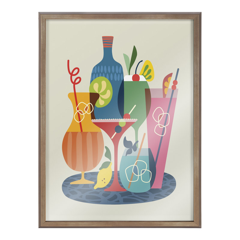Art mural en verre Mid Mid Century Modern par Rachel Lee 3 Birdies Studio