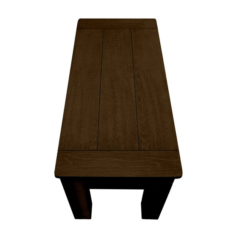 Solid Wood Bench, Dark Chestnut