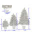 Arbre de Noël artificiel 3 pièces avec bases en pot