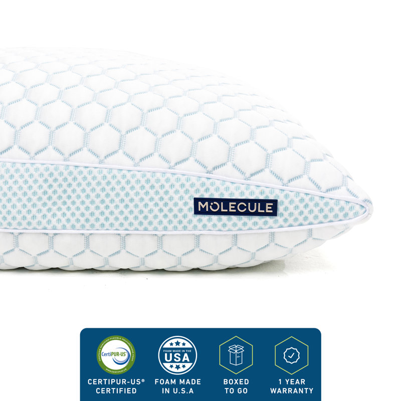 Standard White Cooling Gel Memory Foam Adjustable Pillow