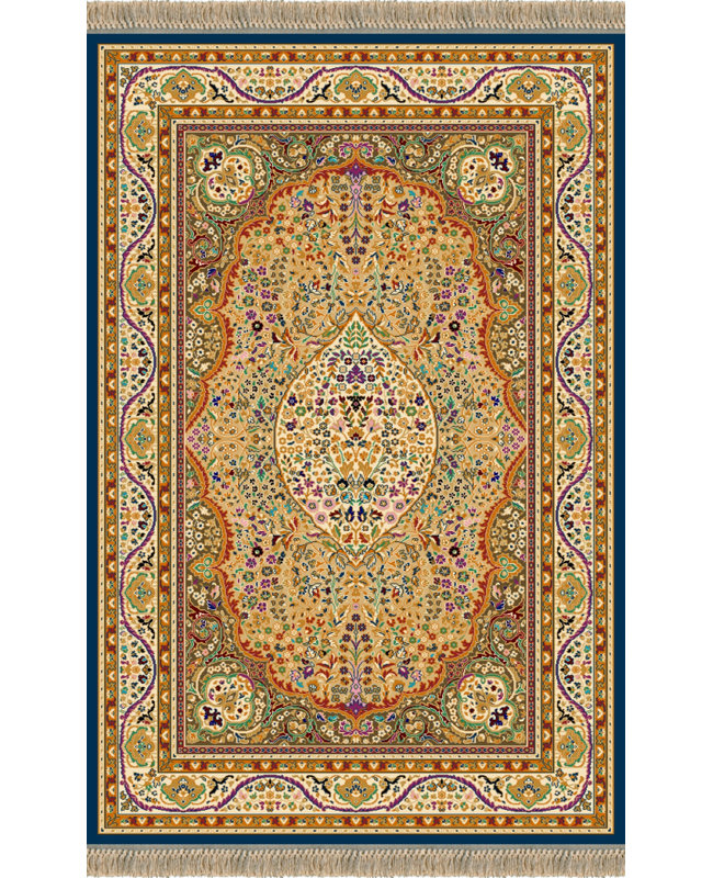 Oriental Wool Area Rug, Rectangle 60 x 120cm