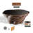 Queen Sculptural Coffee Table with Smoked Glass Top, Layered Walnut Veneer Design