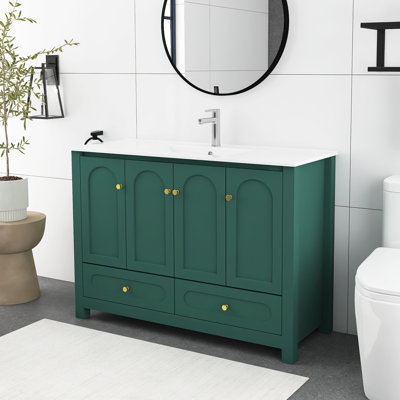 Ensemble de meuble-lavabo 48 po avec lavabo en céramique