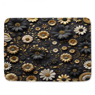 Tapis de bain floral