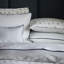4-Piece Feuille Bluer Linen Bedding Set-2010741624