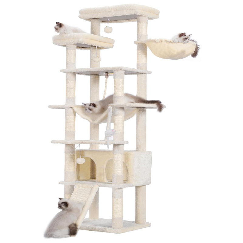 Elpida 23.6'' H Cat Tree, Beige