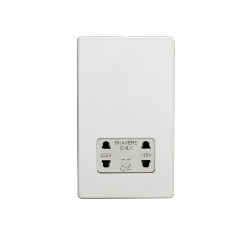Wall Mounted Socket, Matt White