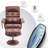 Faux Leather Swivel Recliner-2106119698