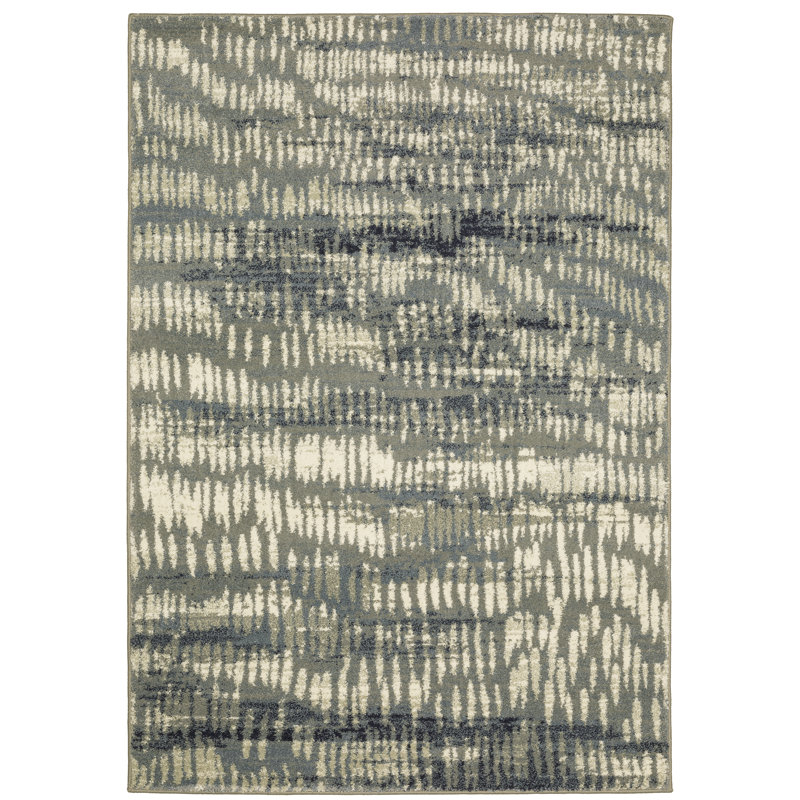 Tapis d'intérieur gris / beige Sloane, Rectangle 9 pi 10 po x 12 pi 10 po