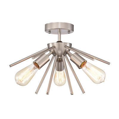 Glass Semi Flush Mount