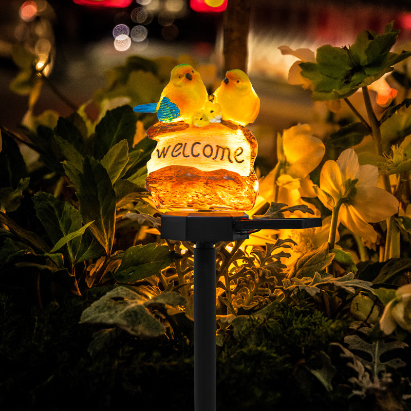 Bird Statue Garden Stake Solar Lighting