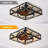 Magdelana 18" Vintage Industrial Ceiling Fan with Lights and Remote, Reversible DC Motor