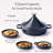 Alva Nori Enameled Cast Iron Moroccan Tagine, 3-Qt.