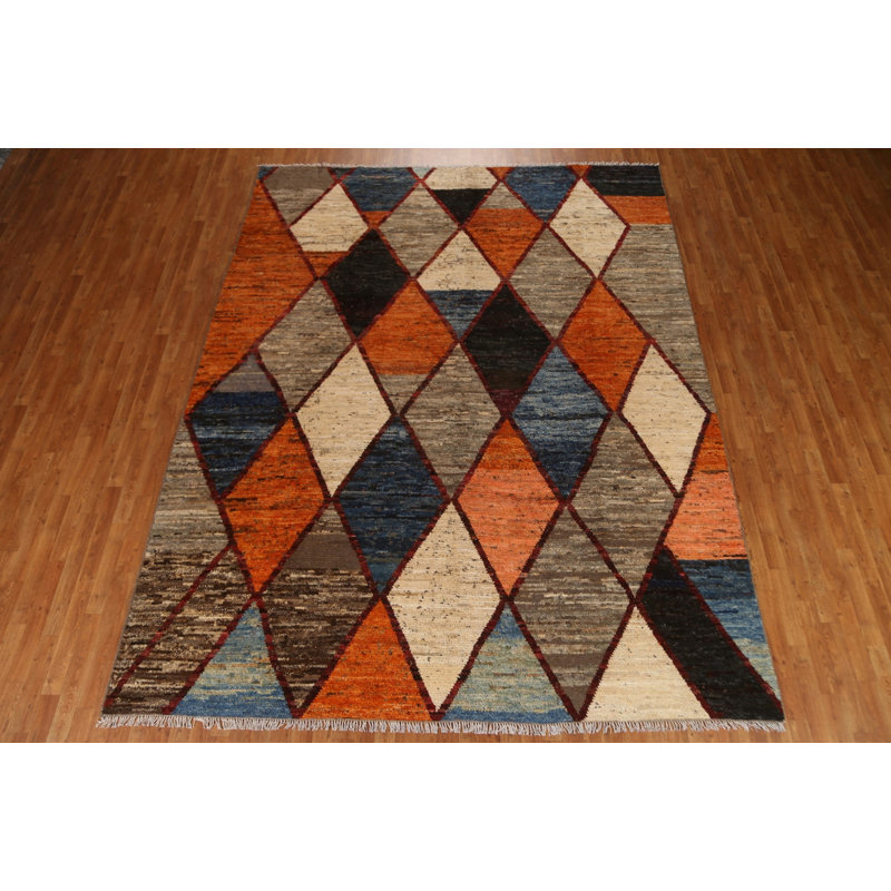 One-of-a-Kind 9'1'' X 11'11'' New Age Wool Area Rug in