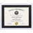 White Frame Black Mat