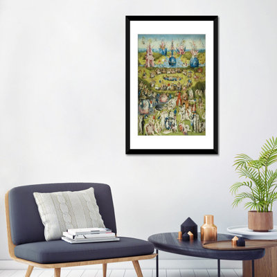 «Panneau central complet du jardin des délices» par Hieronyme Bosch, reproduction d'art sur toile