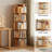 5 Tier Rotating Bookshelf With Sturdy Base-934734835