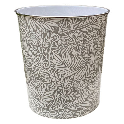 Crestside Plastic Waste Paper Basket 7.7L Round Open Trash Can Lightweight Recycling Rubbish Bin