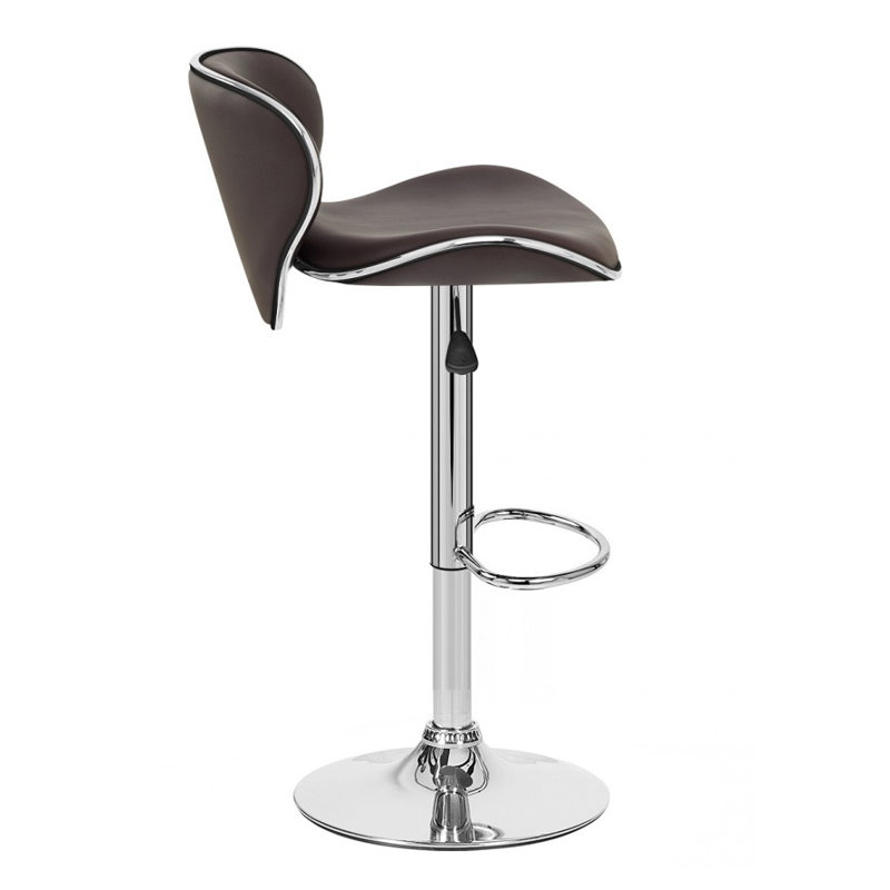 Tabouret tournant à hauteur réglable Boca, Blanc