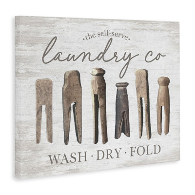 Art mural sur toile Rustic Laundry