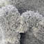 Tapis gris / blanc en polypropylène tissé à la machine-1305486573