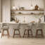 Tabouret de bar pivotant en similicuir Bisto-1251283857-1251283862