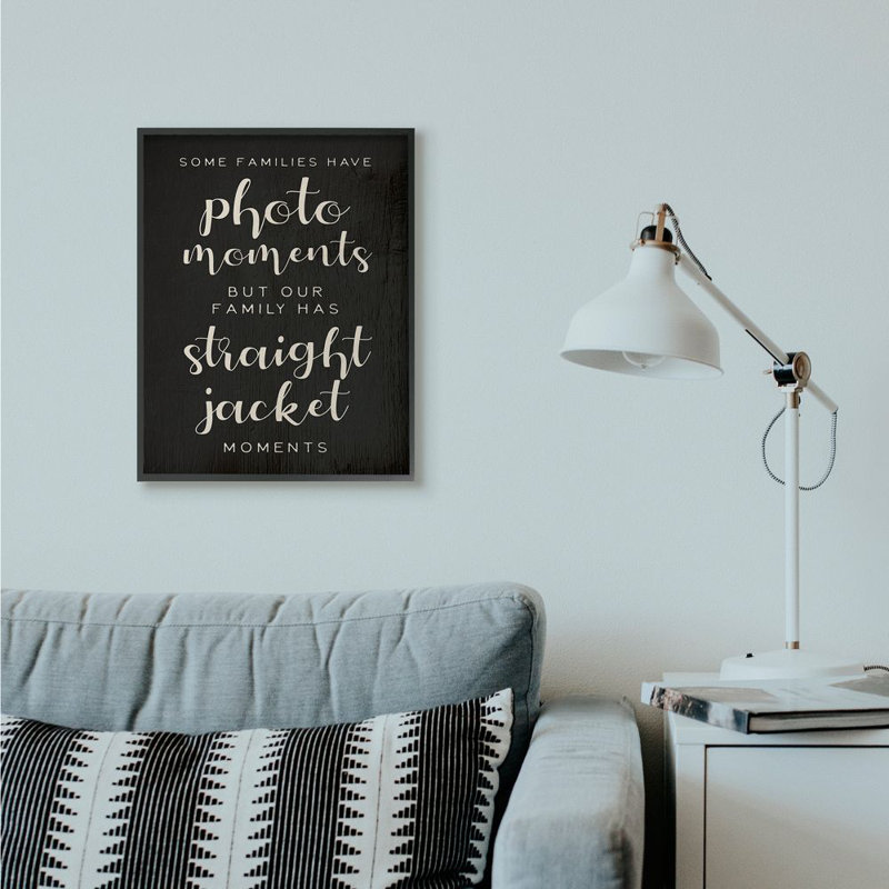 Reproduction d'art textuel sur toile, H 30 po x l 24 po, Giclée encadrée noir minuit