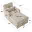 Chaise longue rembourrée avec rangement-156991164