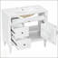 Meuble-lavabo autoportant de 36 pouces avec lavabo en céramique, tiroir rabattable, tablette réglable et structure en bois d'hévéa durable-293632368
