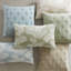Housse de coussin 100% coton 1 pièce Ella Botanical Blue 14 x 24 po-129942542