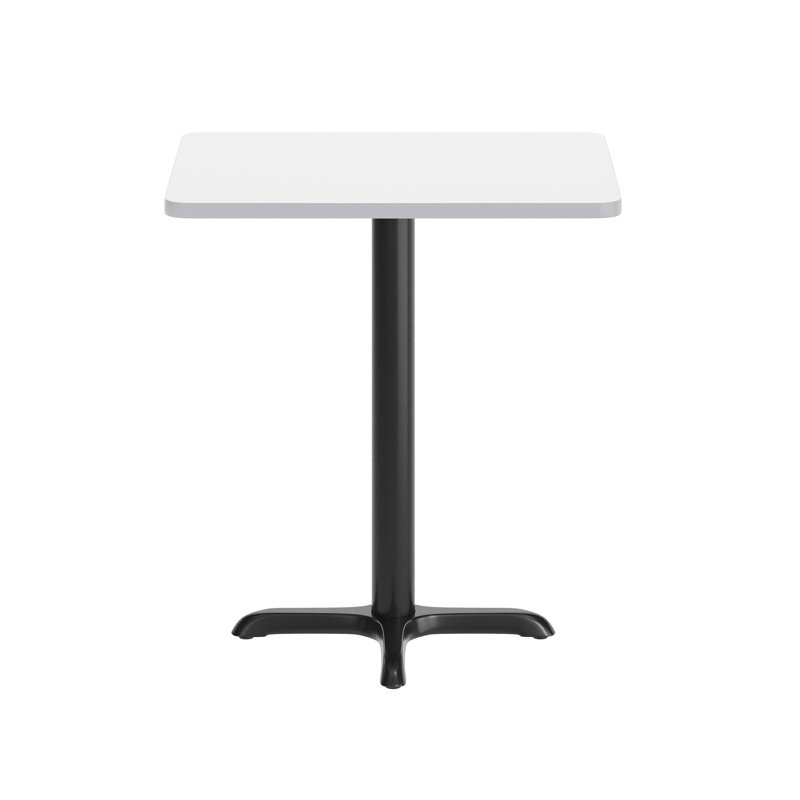 Plateau de table en stratifié Jaramillo, L 30 po x L 24 po, Hauteur standard (hauteur de 31,13 po), Blanc