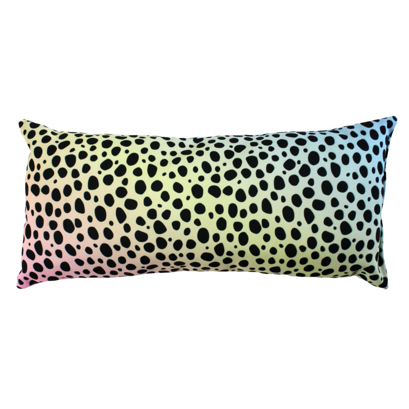 Emer Animal Print Reversible Throw Pillow, Pastel Gradient