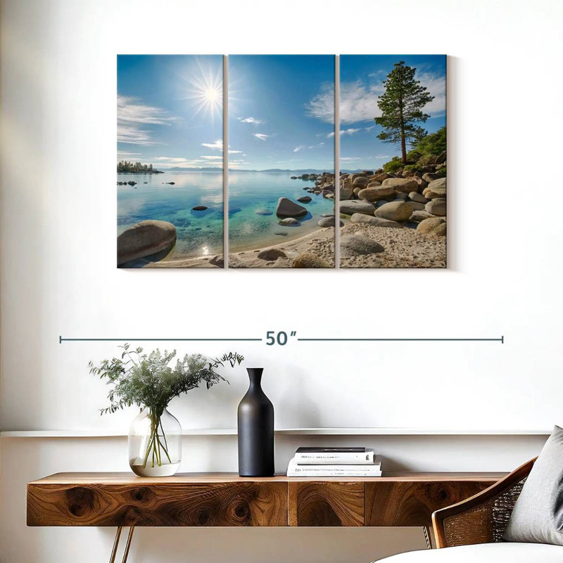 Alvord Dazzling Lake Tahoe, H 24 po x l 38 po