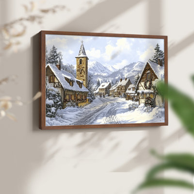 Chirstmas Art-CCXCIX -Framed Print - Restickable
