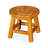 Natural Finish Wooden Step Stool With Butterflies - Hardwood Craftsmanship, Compact For Ottomans, Footrests, Side Tables, ' Stools, 10 In Diameter Design, Hardwood, 11-1241138966