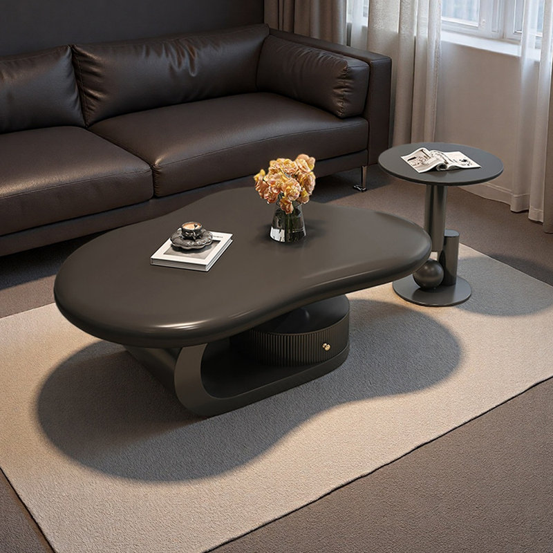Ensemble de tables basses Home, H 17,71 po x L 47,24 po x l 31,1 po, Noir, Noir