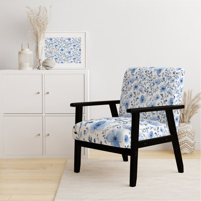 Chaise rembourrée Coastal - Fauteuil Blue Meadow